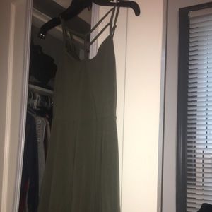 Express green tank top dress